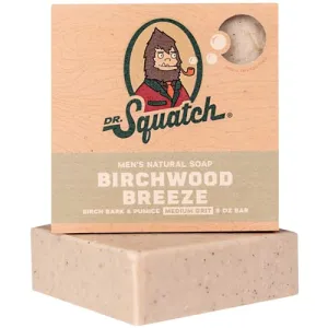 Dr. Squatch All Natural Bar Soap for Men with Medium Grit - Birchwood Breeze