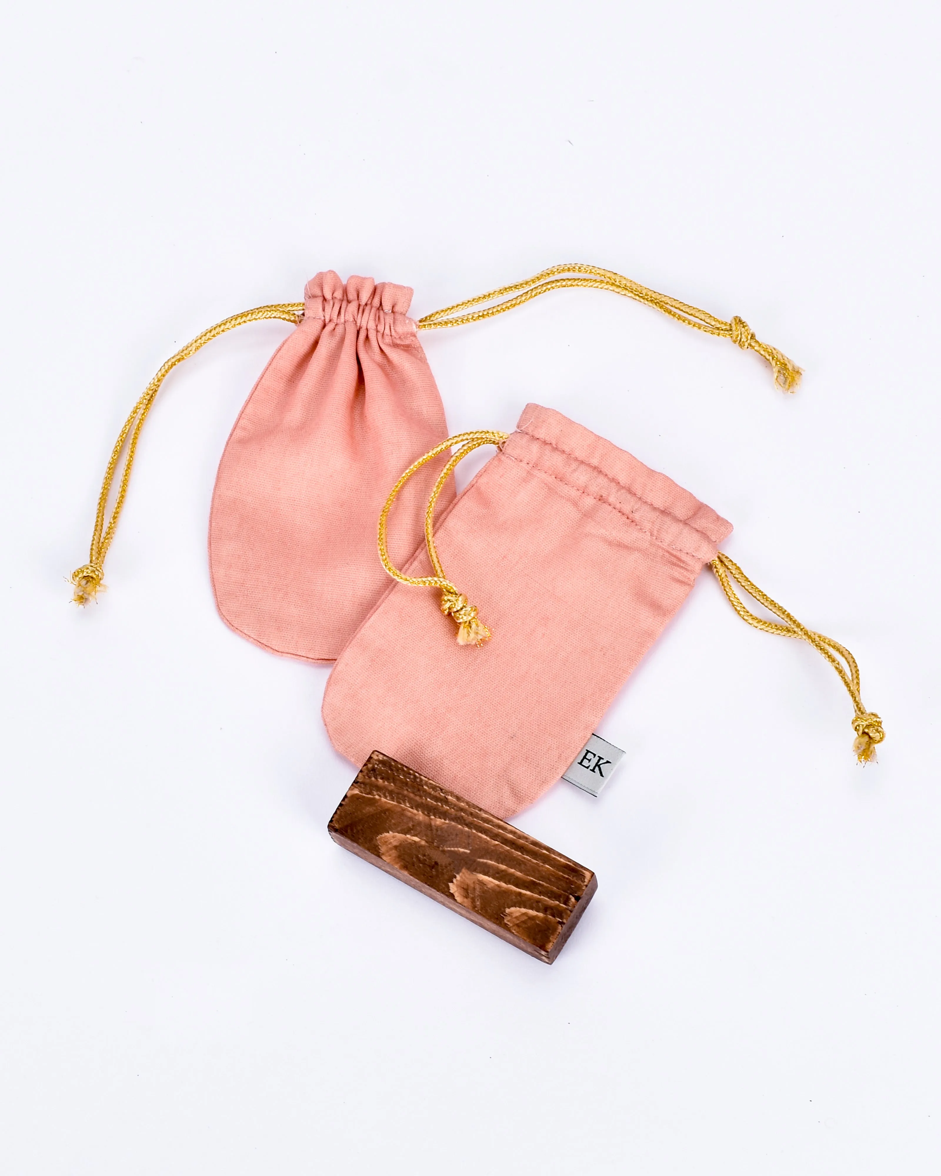 Ecokari Muslin jewellery potli (set of 2)