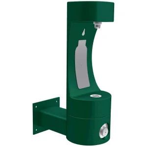 Elkay Outdoor ezH2O Single Arm Bottle Filling Station Wall Mount, Non-Filtered Non-Refrigerated Evergreen LK4405BFEVG