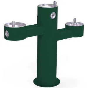 Elkay Outdoor Fountain Tri-Level Pedestal Non-Filtered, Non-Refrigerated Evergreen LK4430EVG
