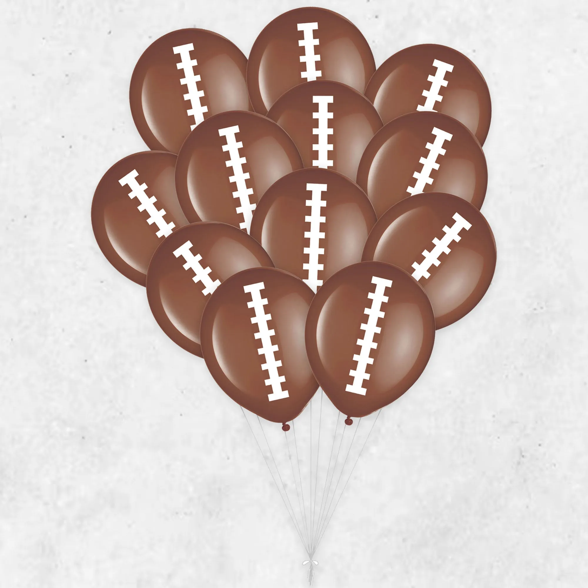 Football Party Supplies - Latex Party Balloon Decorations, 12 Count