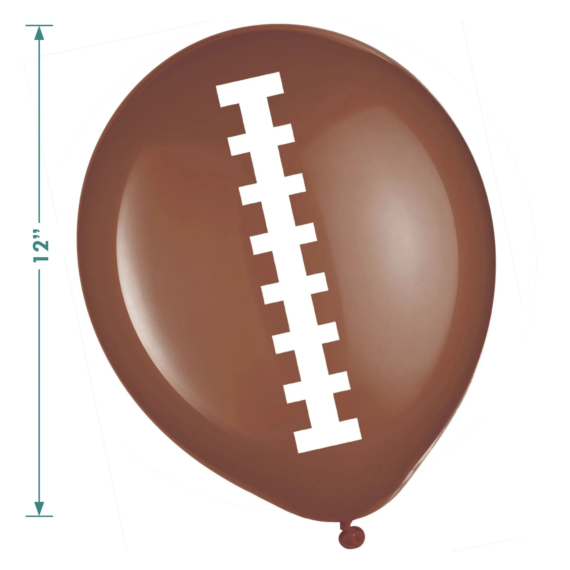 Football Party Supplies - Latex Party Balloon Decorations, 12 Count