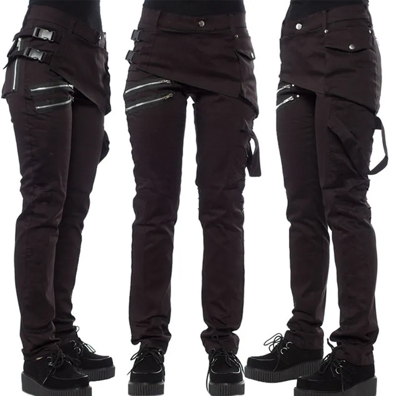 Funki Buys | Pants | Women's Punk Pants | Streetwear Zip Jeans