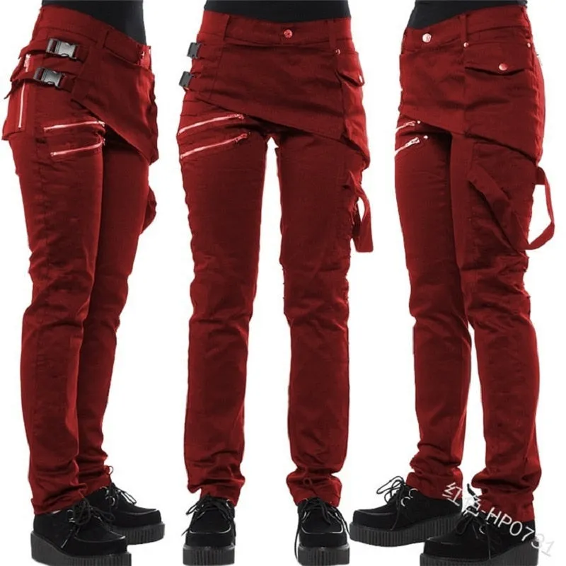 Funki Buys | Pants | Women's Punk Pants | Streetwear Zip Jeans