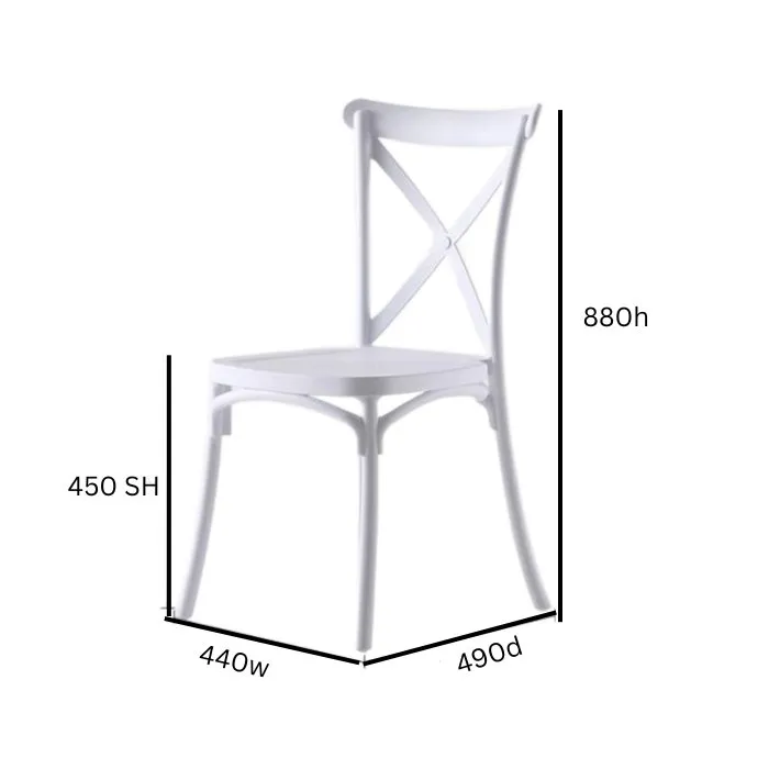 Gina Dining Chair - Stackable (Outdoors)