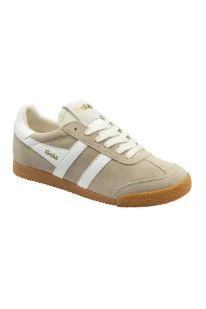 Gola Elan Suede Sneakers for Women in Bone/White | CLB538-CW