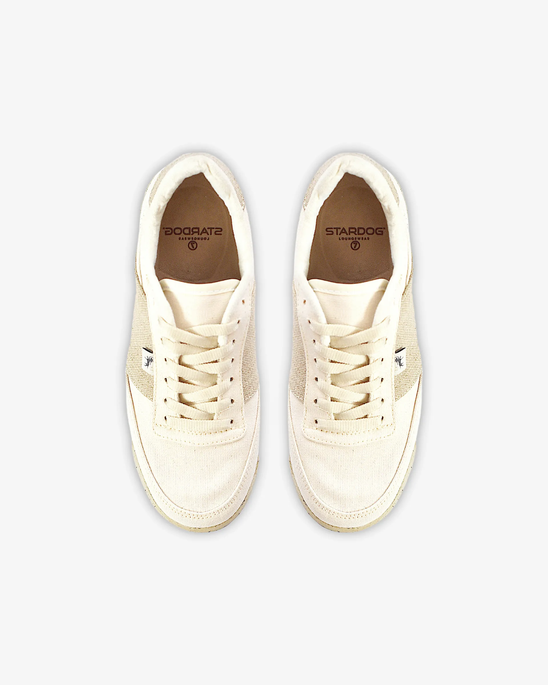 HEMP WOMEN'S EXPEDITION SNEAKERS - BLANCO Y CAFÉ CLARO (MUJER)