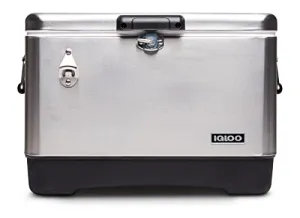 Igloo 54 QT Legacy Stainless Steel Cooler with Bottle Opener