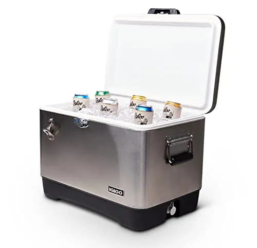 Igloo 54 QT Legacy Stainless Steel Cooler with Bottle Opener
