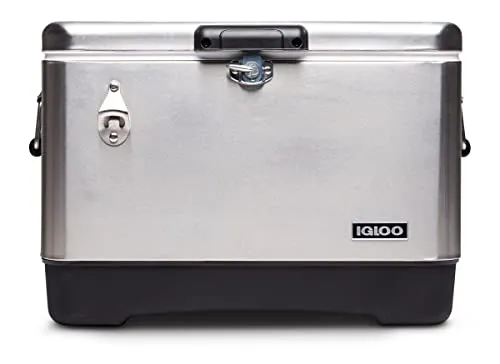 Igloo 54 QT Legacy Stainless Steel Cooler with Bottle Opener