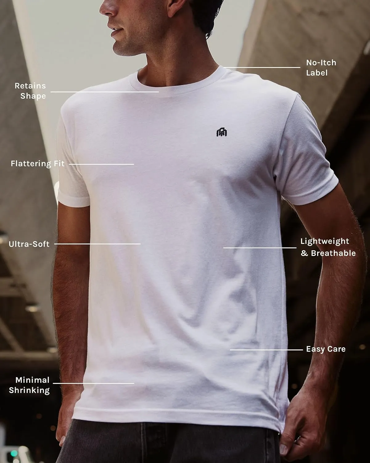 INTO the AM Mens T Shirt Packs - Short Sleeve Crew Neck Soft Fitted Tees S - 4XL Fresh Classic Tshirts