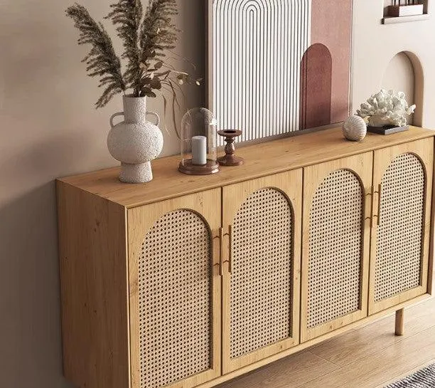 Japandi Rattan Sideboard Cabinet | IYLA