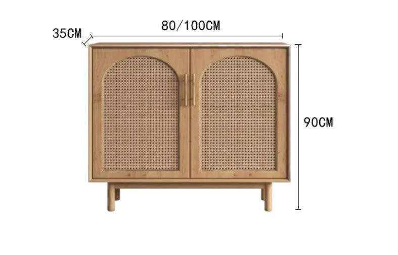 Japandi Rattan Sideboard Cabinet | IYLA