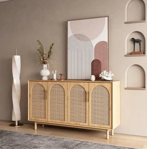Japandi Rattan Sideboard Cabinet | IYLA