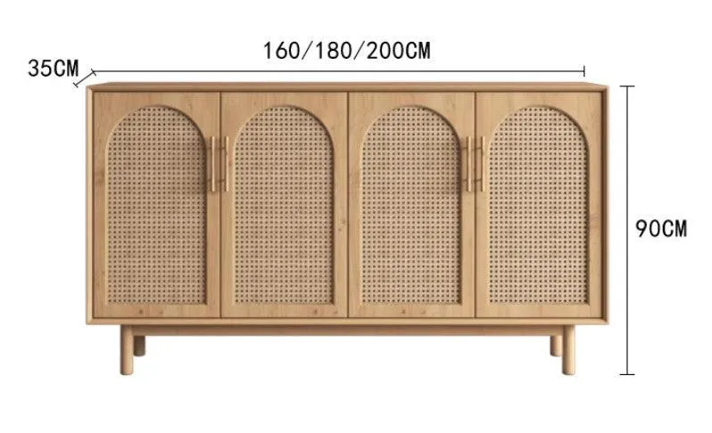 Japandi Rattan Sideboard Cabinet | IYLA