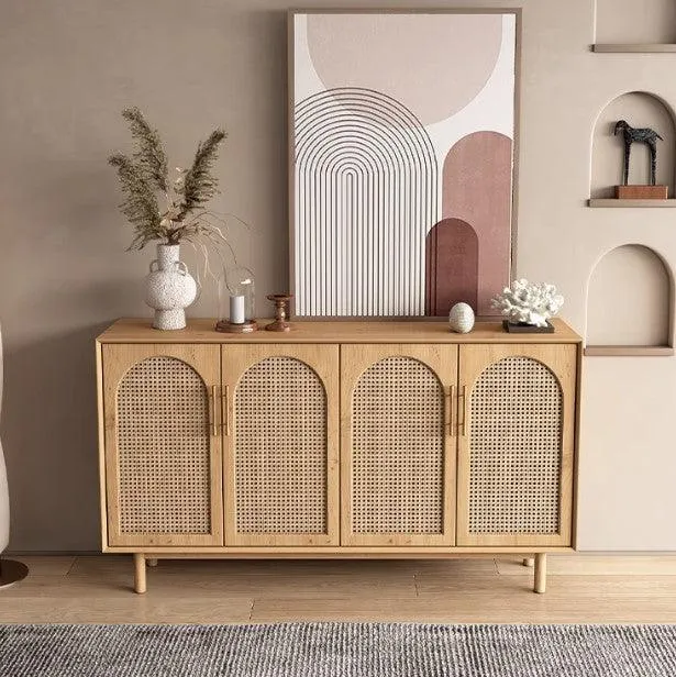 Japandi Rattan Sideboard Cabinet | IYLA