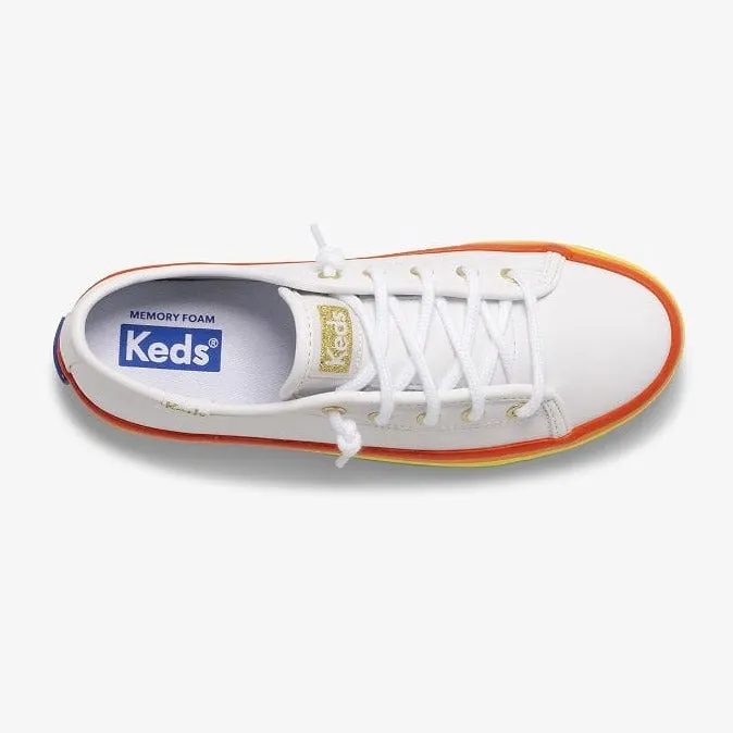 Keds Kickstart Seasonal White Rainbow