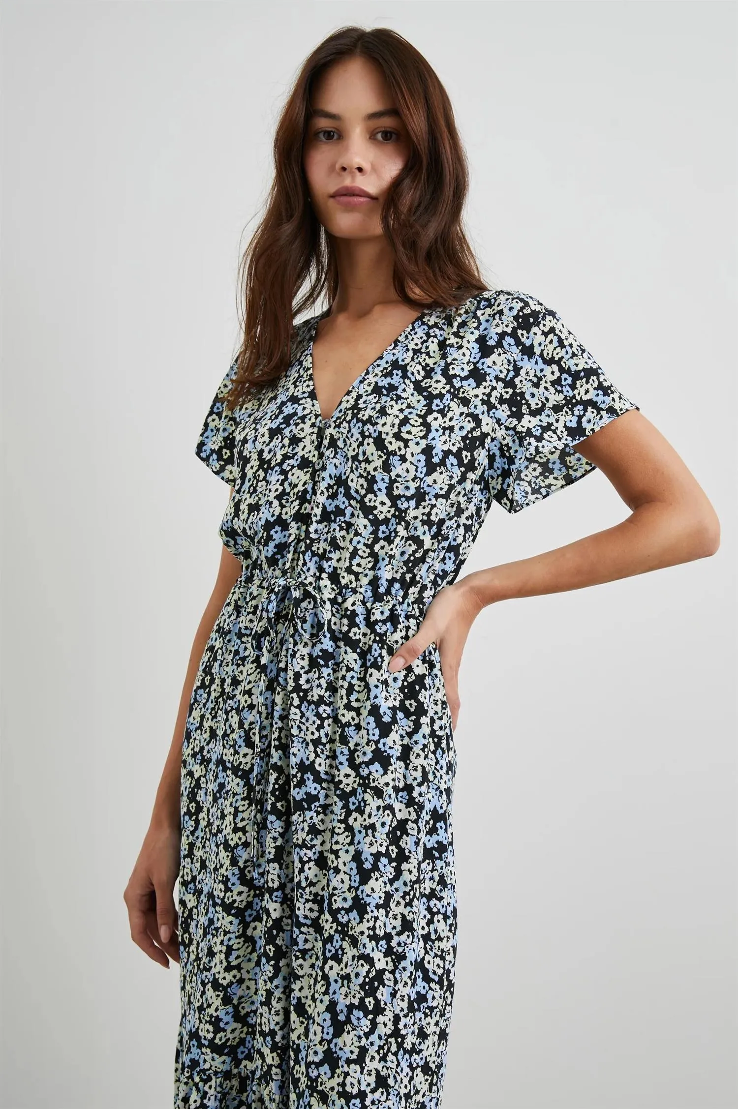 Kiki Dress Midnight Meadow Floral