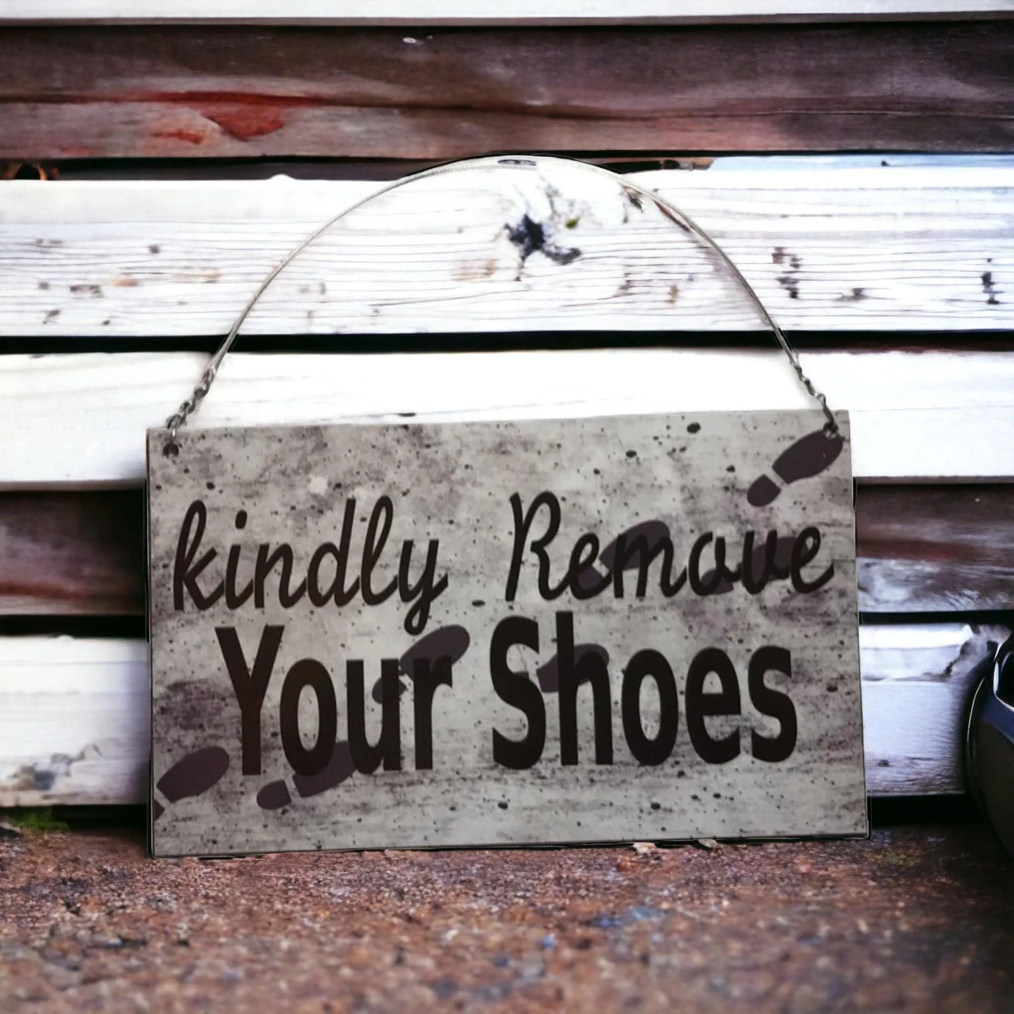 Kindly Remove Your Shoes Sign