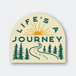 Life's A Journey Sticker