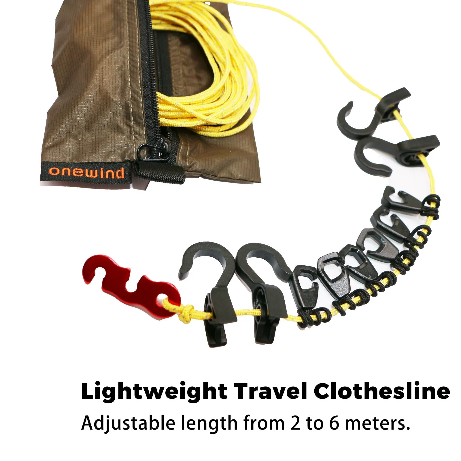 Lightweight Travel Clothesline for Camping