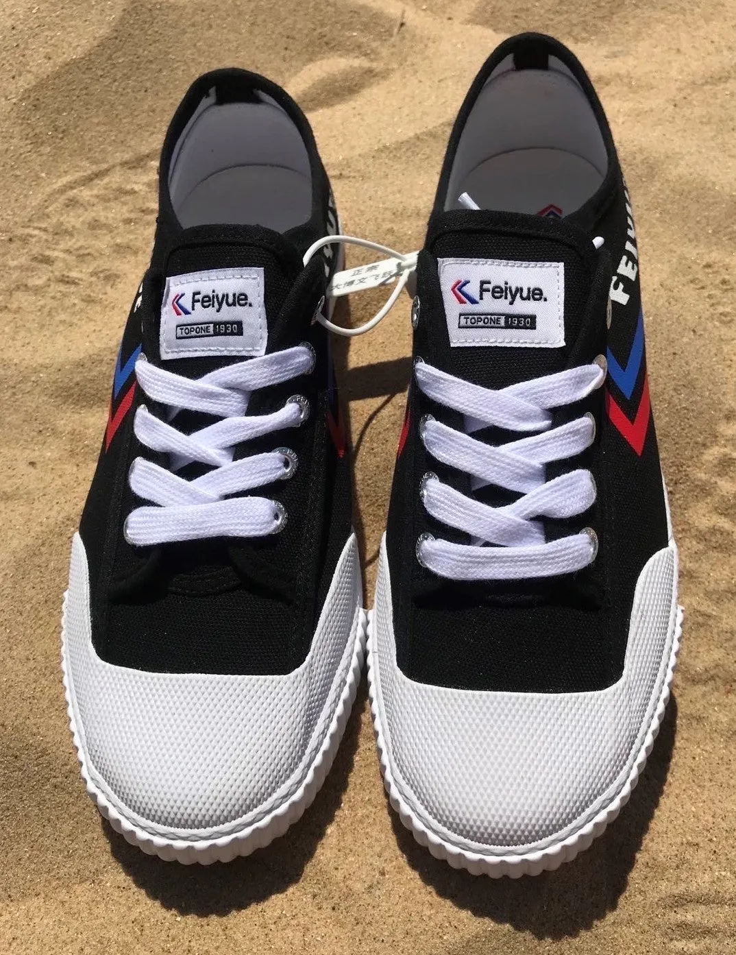 Limited edition Black and White Chinese Feiyue Shoes