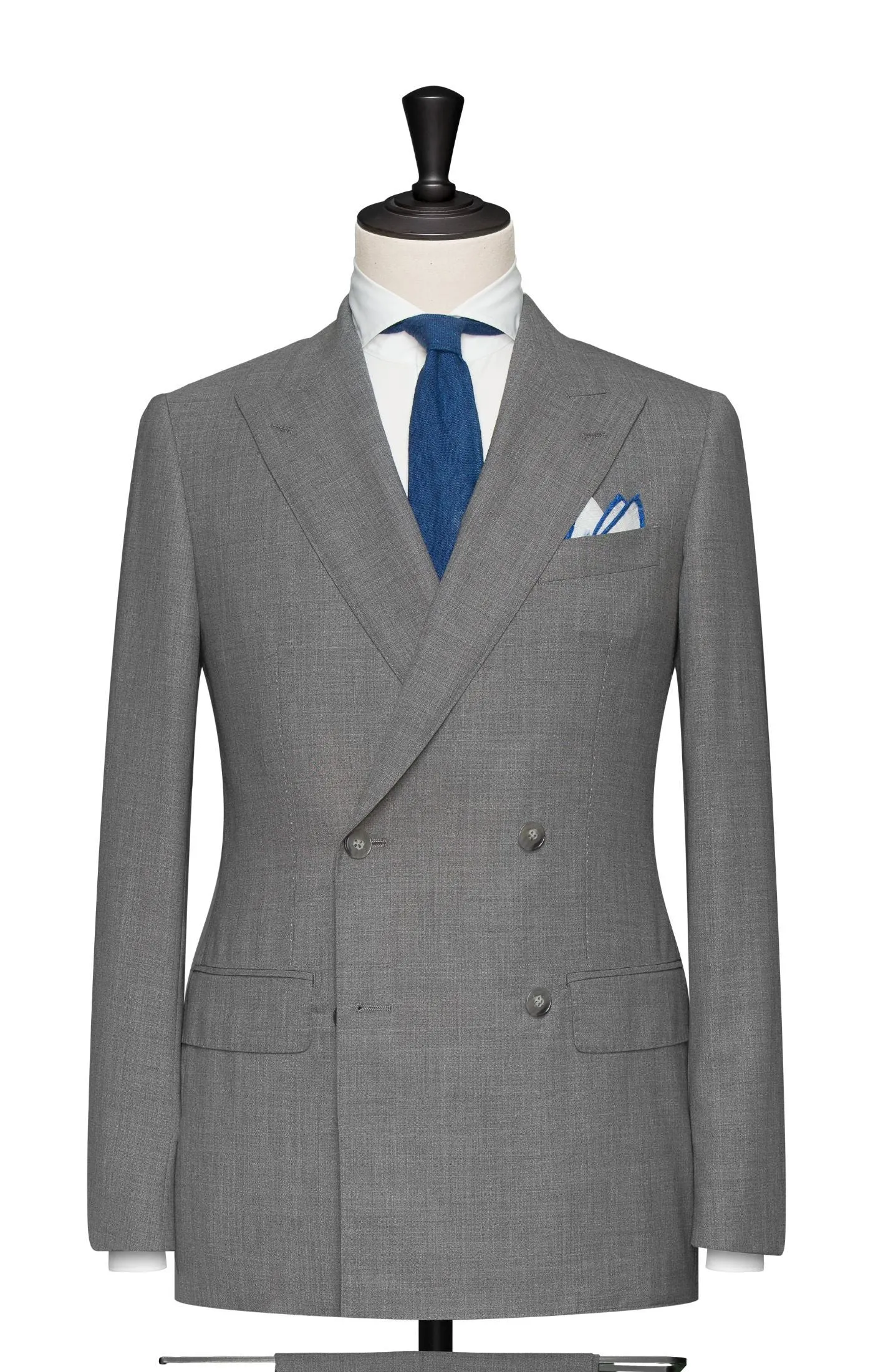 Loro Piana TRAVELLER Light Grey Tropical High Twisted Lightweight Wool