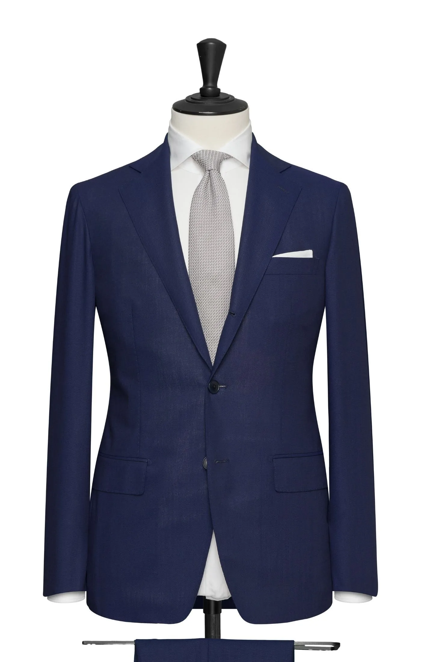 Loro Piana TRAVELLER Neapolitan Blue High Twisted Wool Tropical