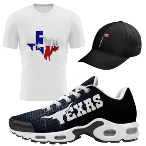Luxury Gifts,Personalized Texas Bundle Deals, Custom Patriotic Shirt, Hat and Shoes