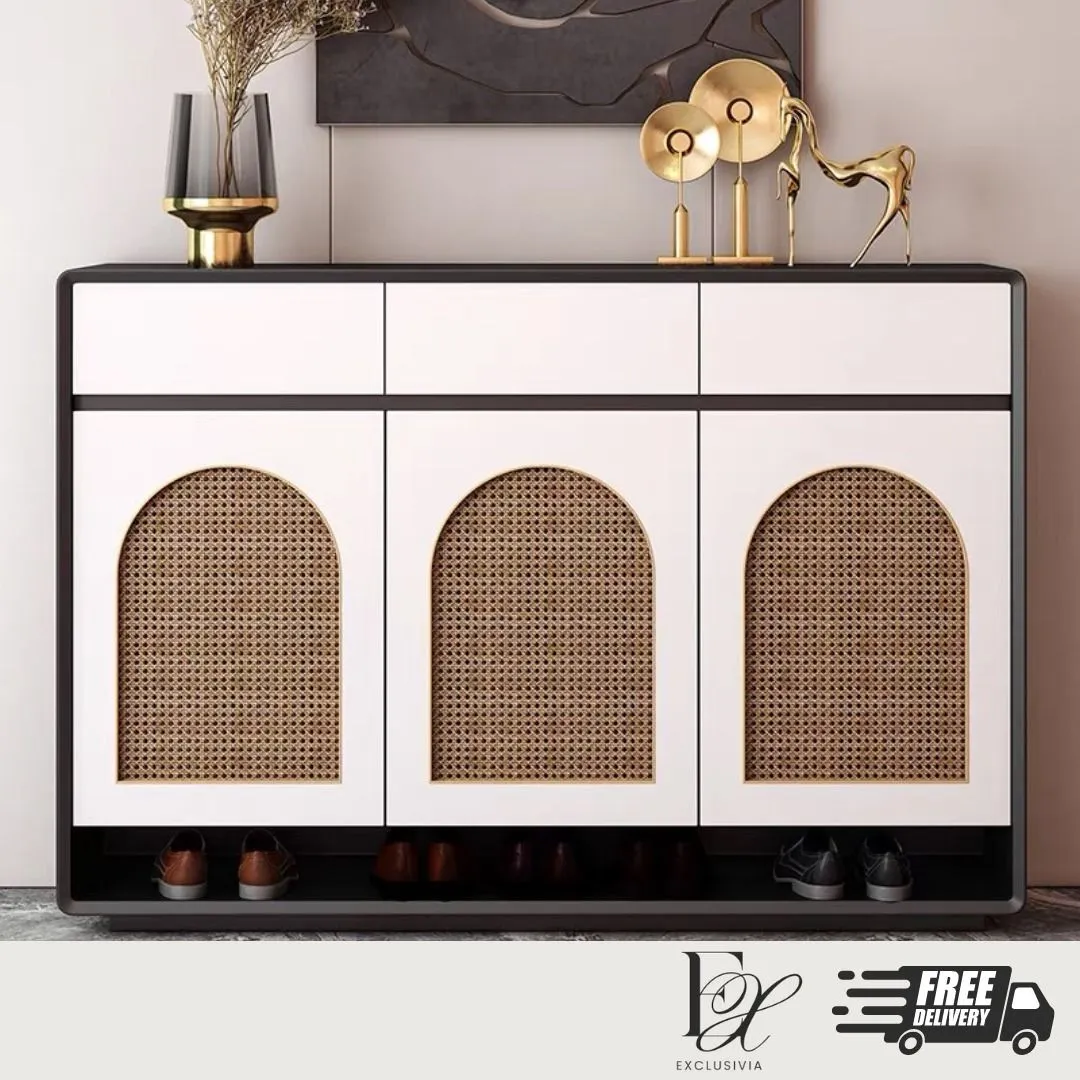 MARK Rattan Shoe Cabinet Rack