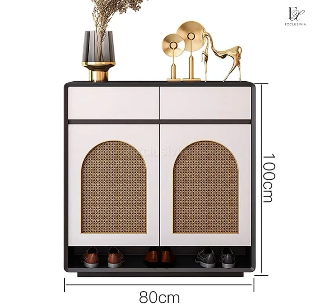 MARK Rattan Shoe Cabinet Rack