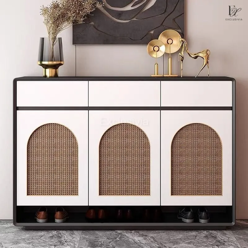 MARK Rattan Shoe Cabinet Rack