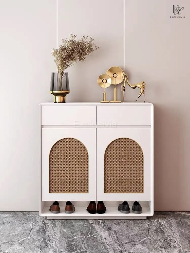 MARK Rattan Shoe Cabinet Rack