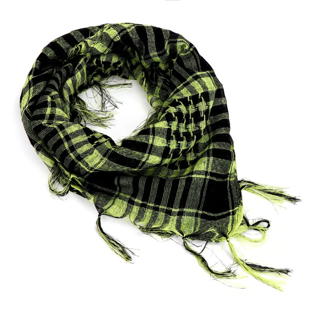 Military Shemagh Tactical Desert Hijab Scarf Muslim Headscarf Islam Arab Cotton Keffiyeh Head Neck Wrap for Men And Women