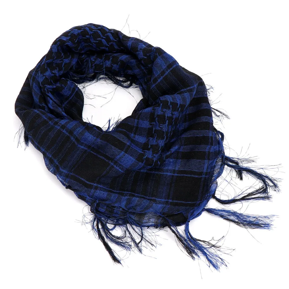 Military Shemagh Tactical Desert Hijab Scarf Muslim Headscarf Islam Arab Cotton Keffiyeh Head Neck Wrap for Men And Women