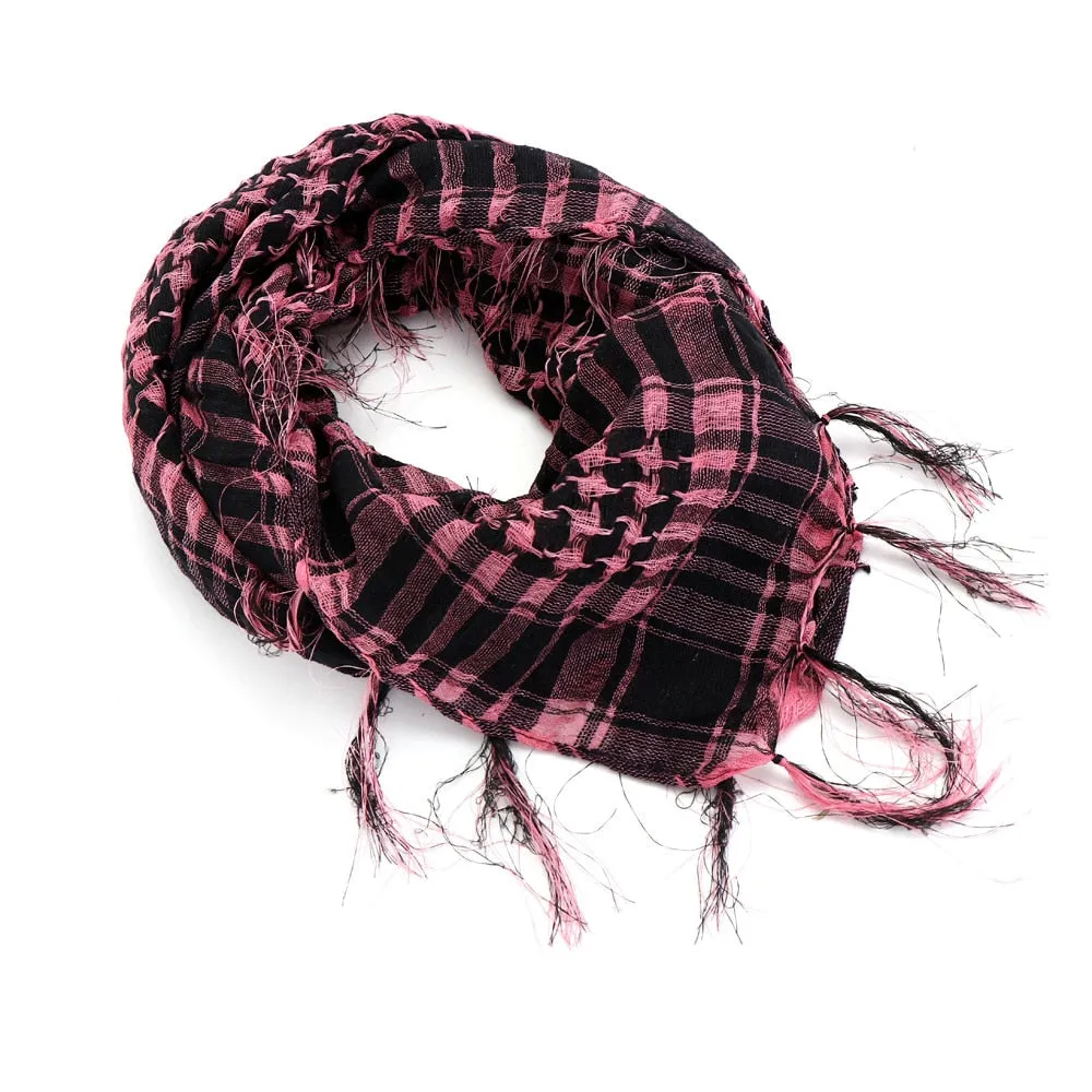 Military Shemagh Tactical Desert Hijab Scarf Muslim Headscarf Islam Arab Cotton Keffiyeh Head Neck Wrap for Men And Women