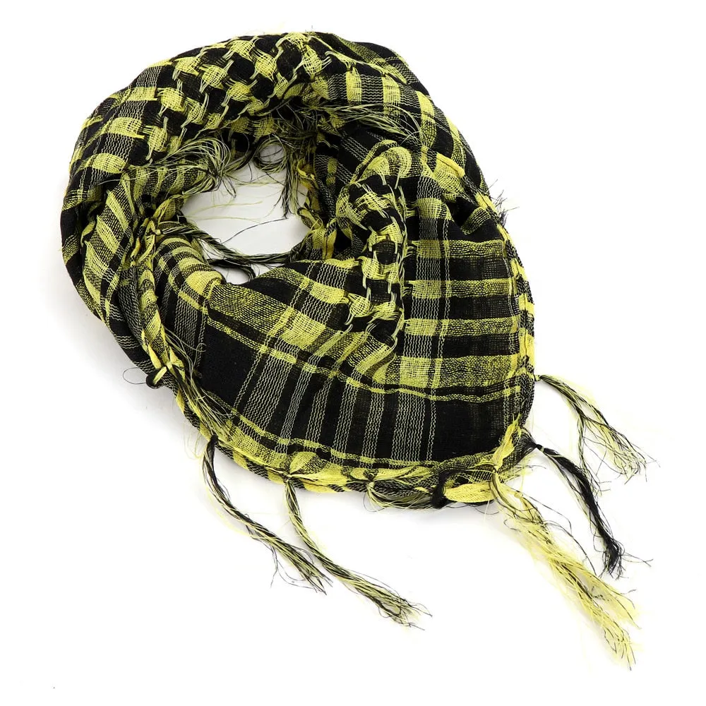 Military Shemagh Tactical Desert Hijab Scarf Muslim Headscarf Islam Arab Cotton Keffiyeh Head Neck Wrap for Men And Women