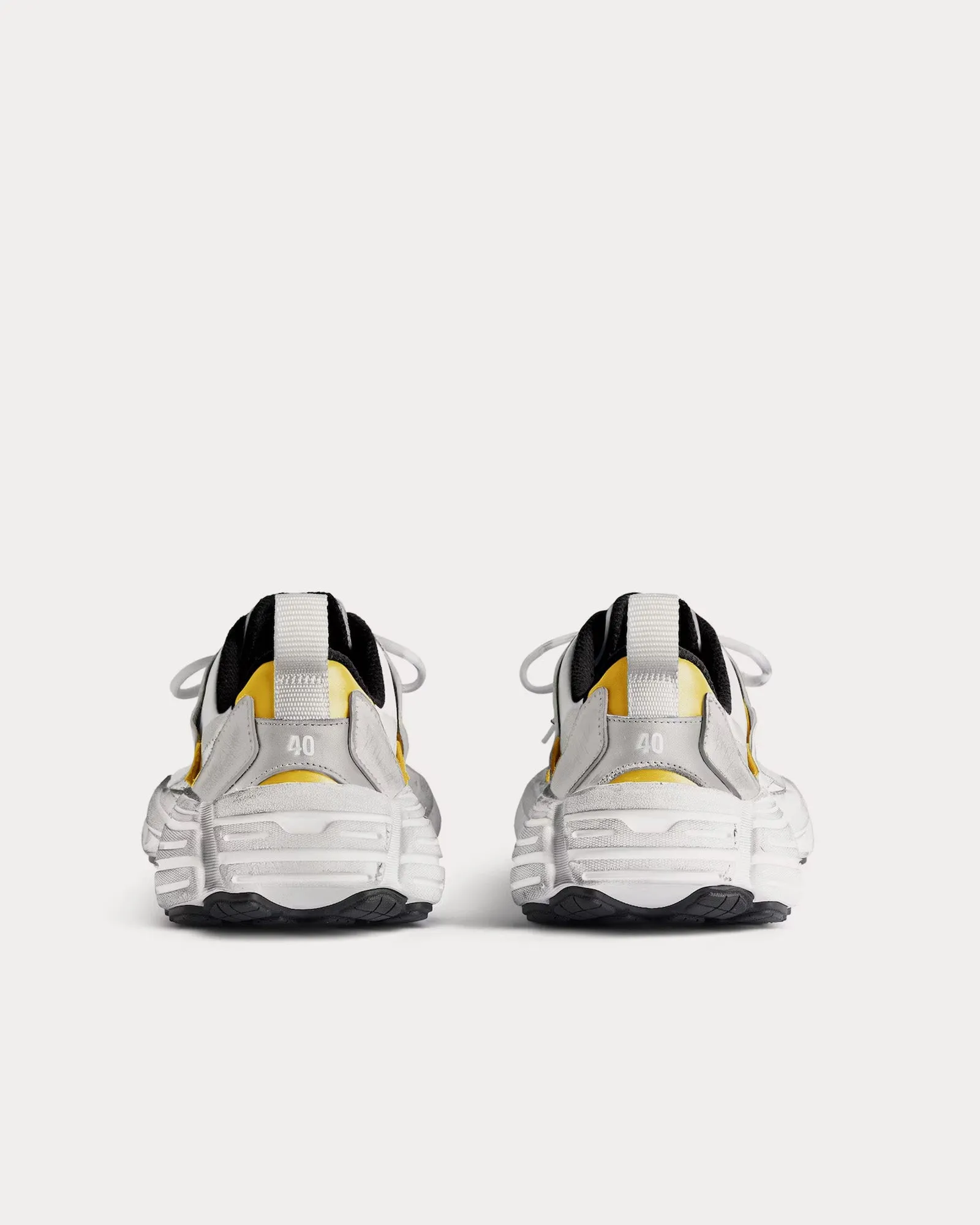 Monday Shoe Grey / White / Yellow / Black Low Top Sneakers