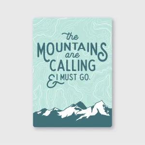 Mountains Are Calling Sticker