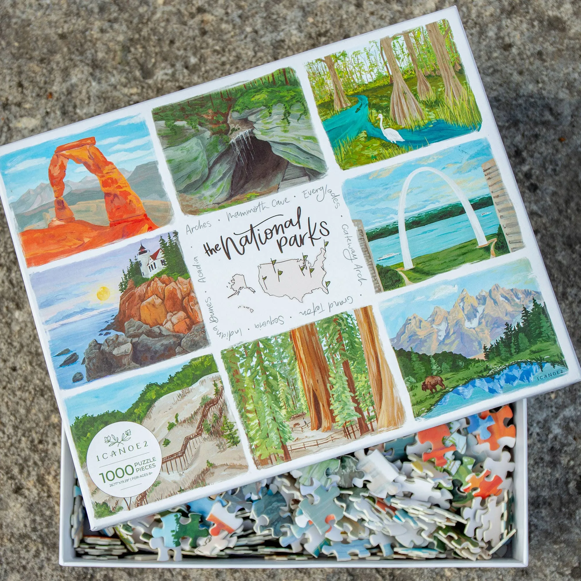 National Parks Puzzle by 1Canoe2  - 1,000 Piece