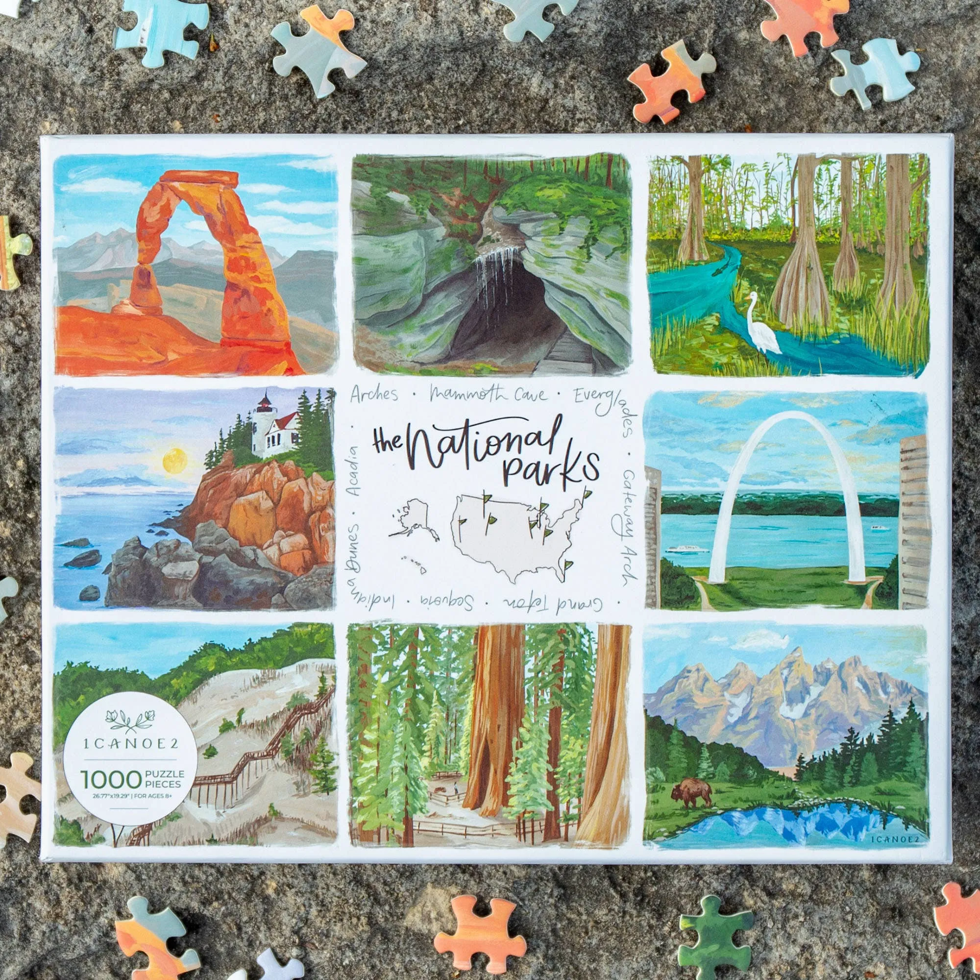 National Parks Puzzle by 1Canoe2  - 1,000 Piece