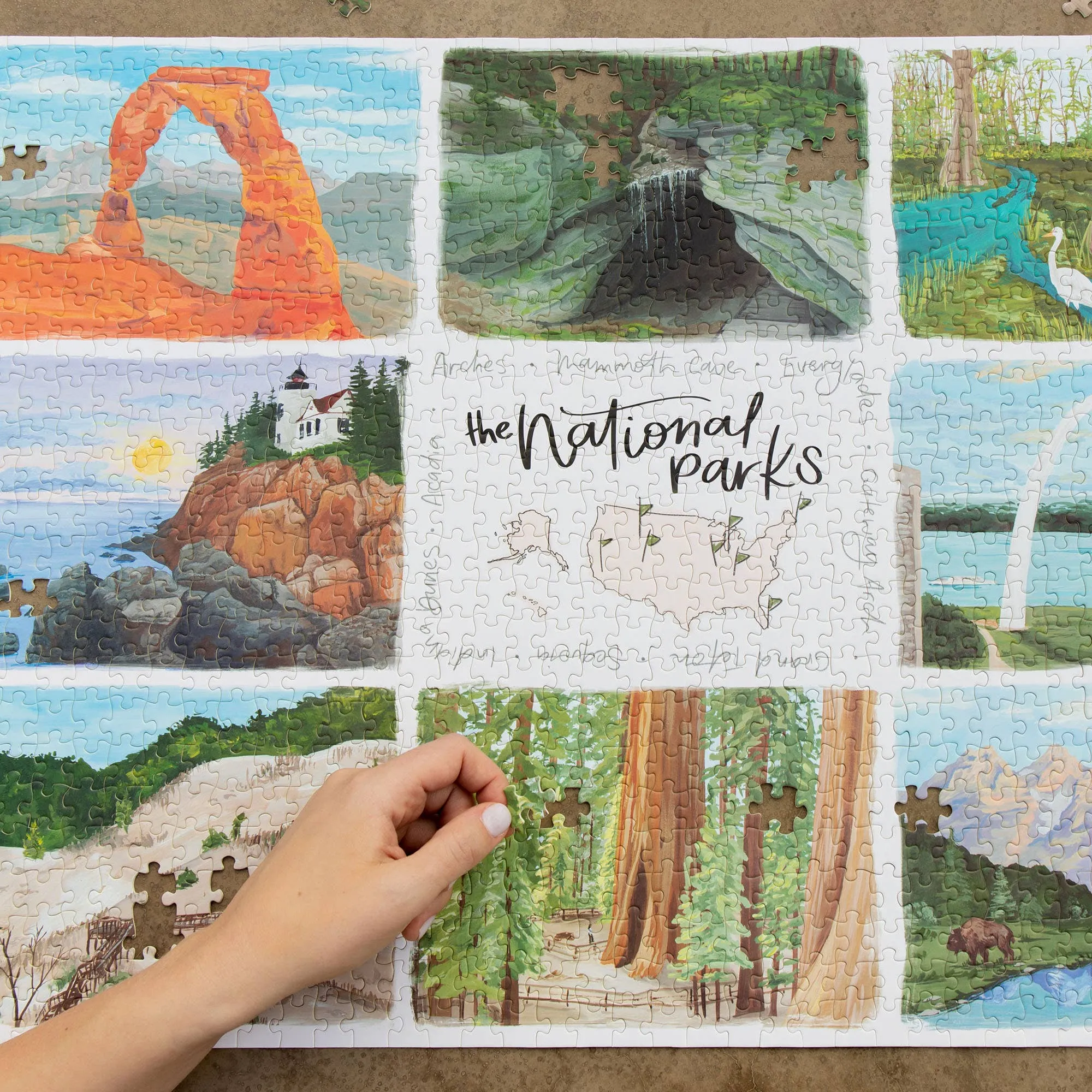National Parks Puzzle by 1Canoe2  - 1,000 Piece