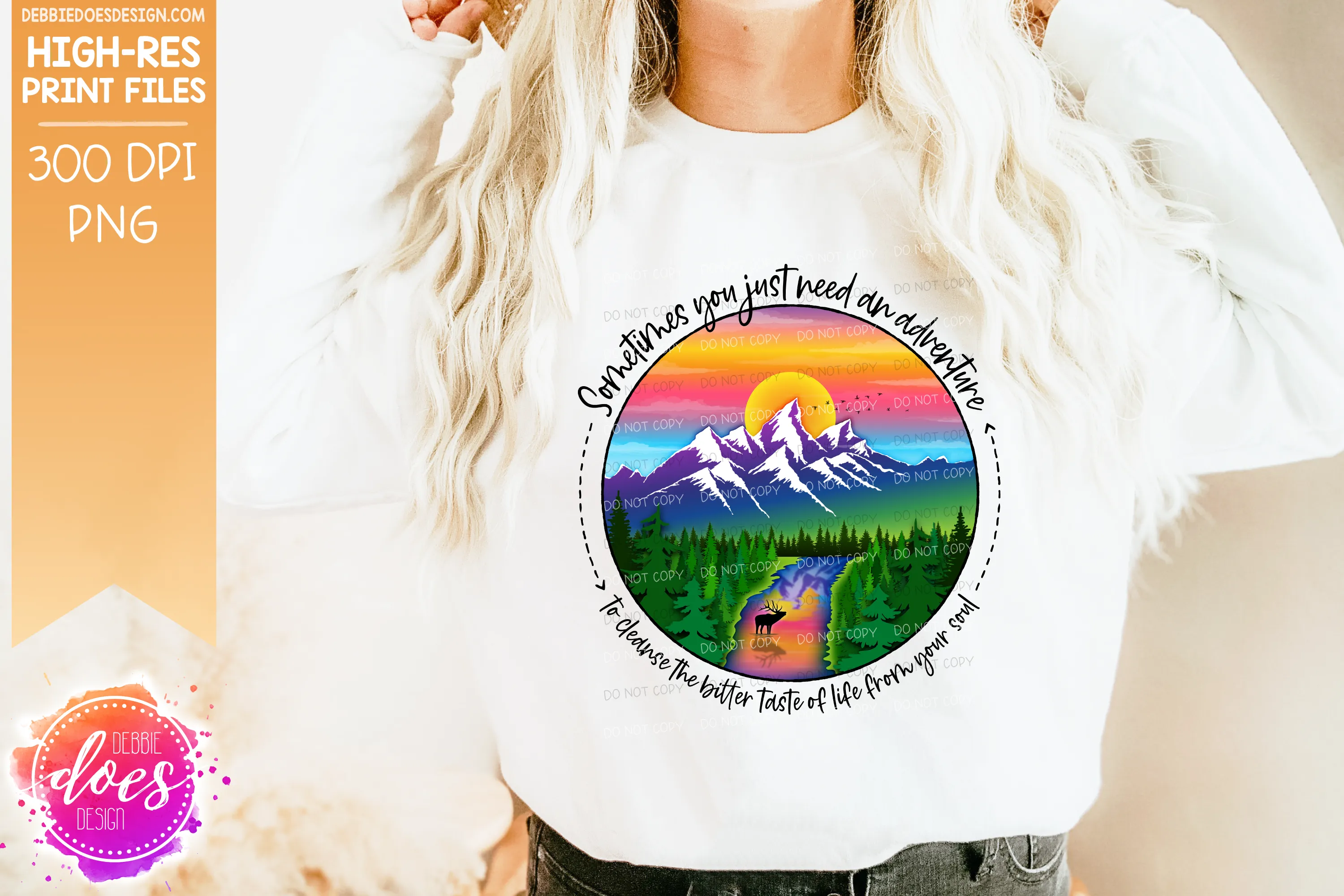 Need An Adventure - Choose your Color - Sublimation/Printable Design