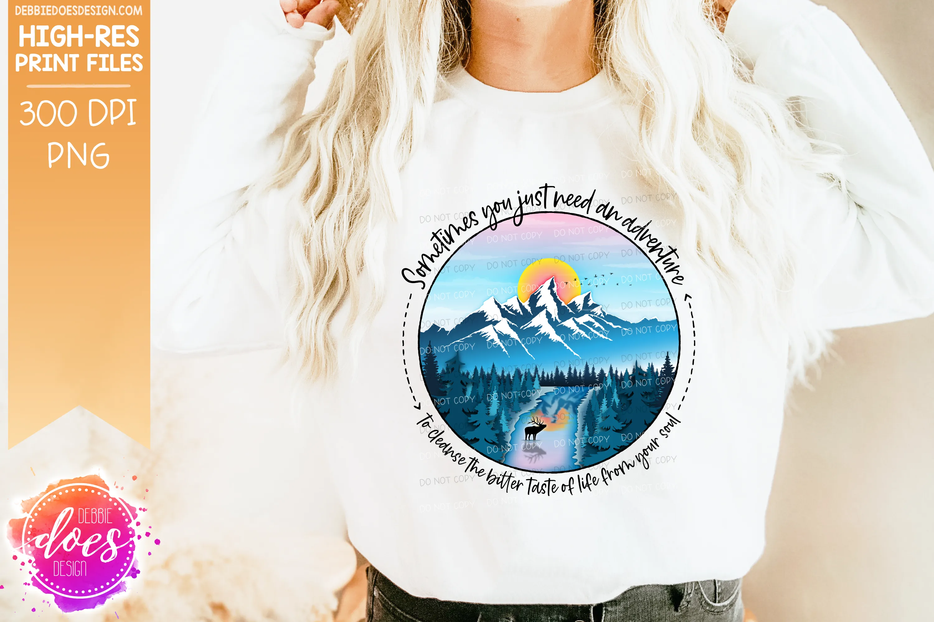 Need An Adventure - Choose your Color - Sublimation/Printable Design