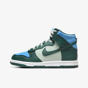 Nike Dunk High Deep Jungle Light Silver University Blue University Gold