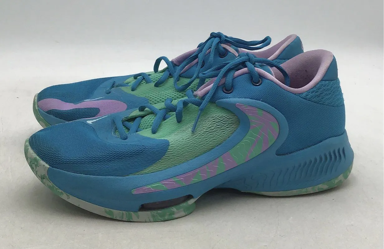 Nike Men's Zoom Freak 4 DJ6149-400 Blue Athletic Shoes - Size 10.5