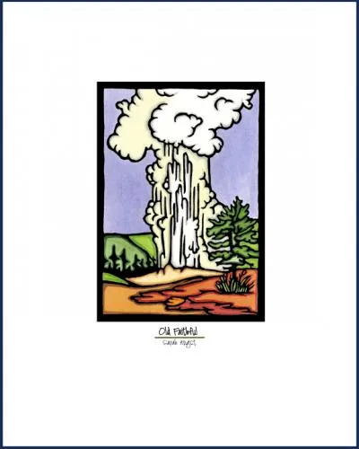 Old Faithful - Simple Giclee Print