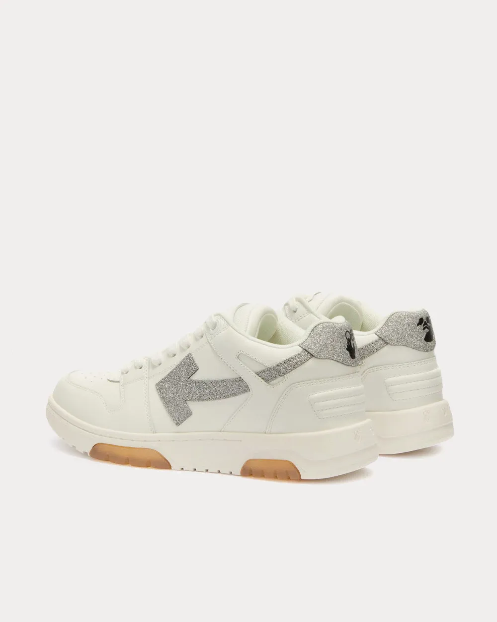Out Of Office "Ooo" Arrow White / Silver Low Top Sneakers