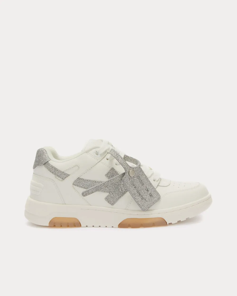 Out Of Office "Ooo" Arrow White / Silver Low Top Sneakers