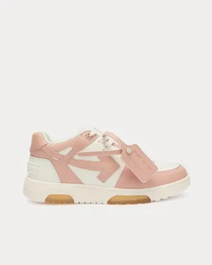 Out Of Office "Ooo" White / Pink Low Top Sneakers